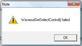Waveout Error